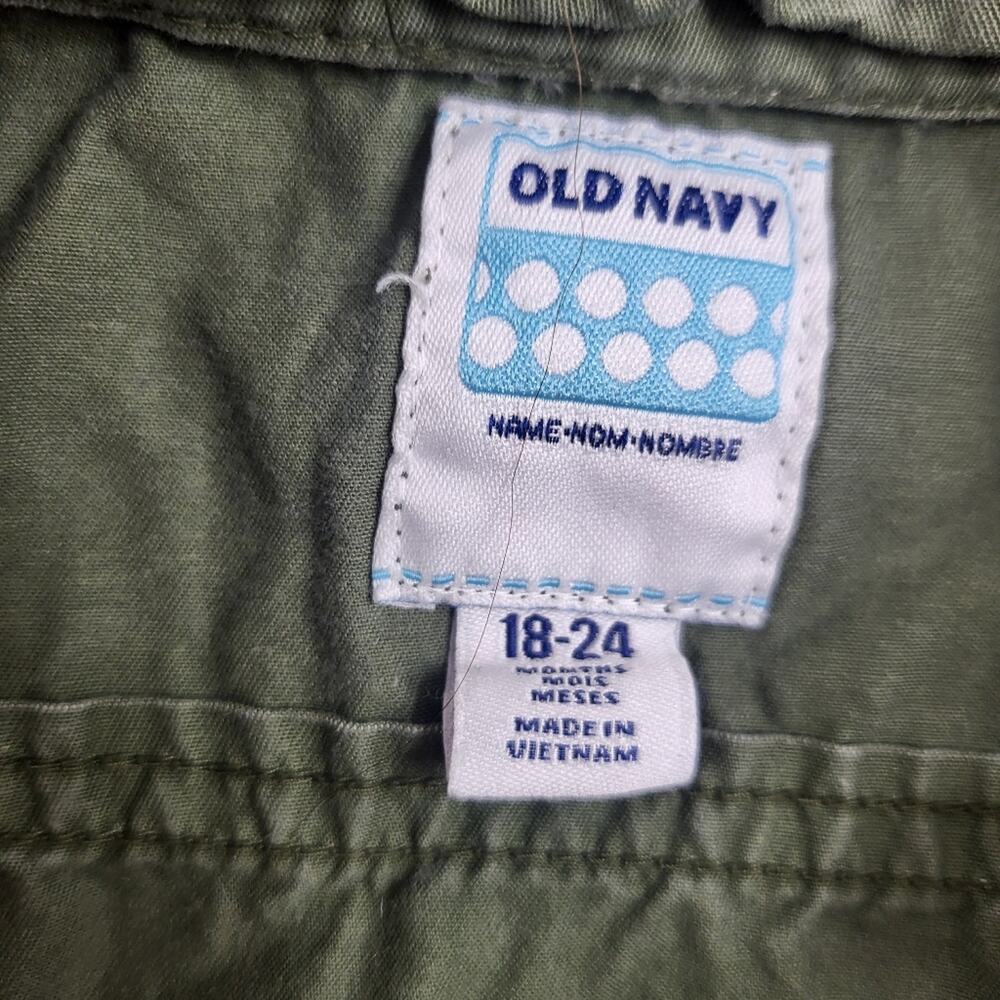 *4/$30* Old Navy Utility Vest Green 18-24M - Picture 2 of 2